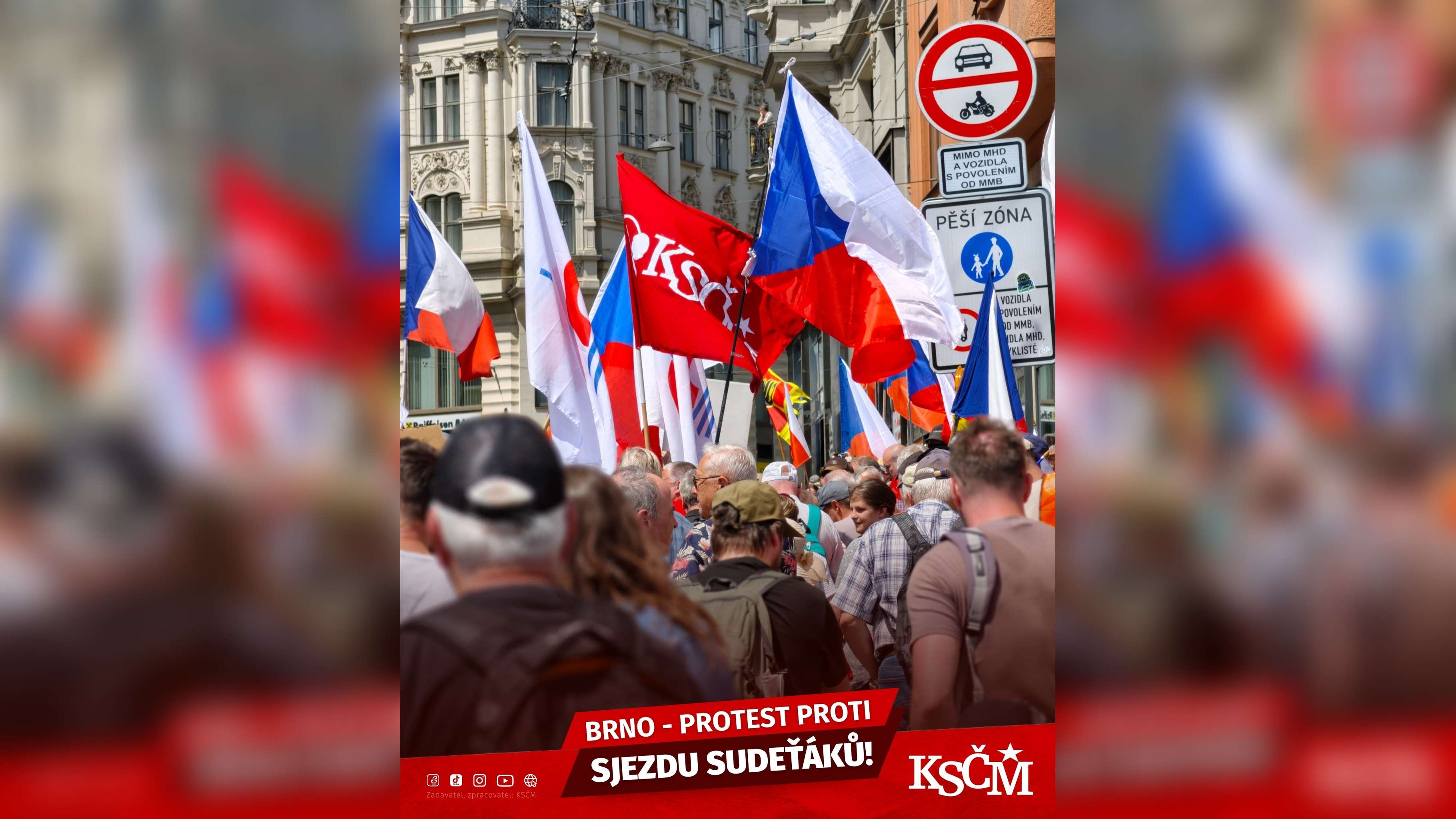 KSCM - Brno protest