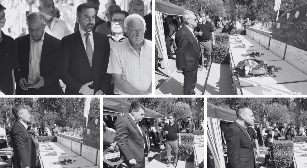 AKEL - laying wreaths