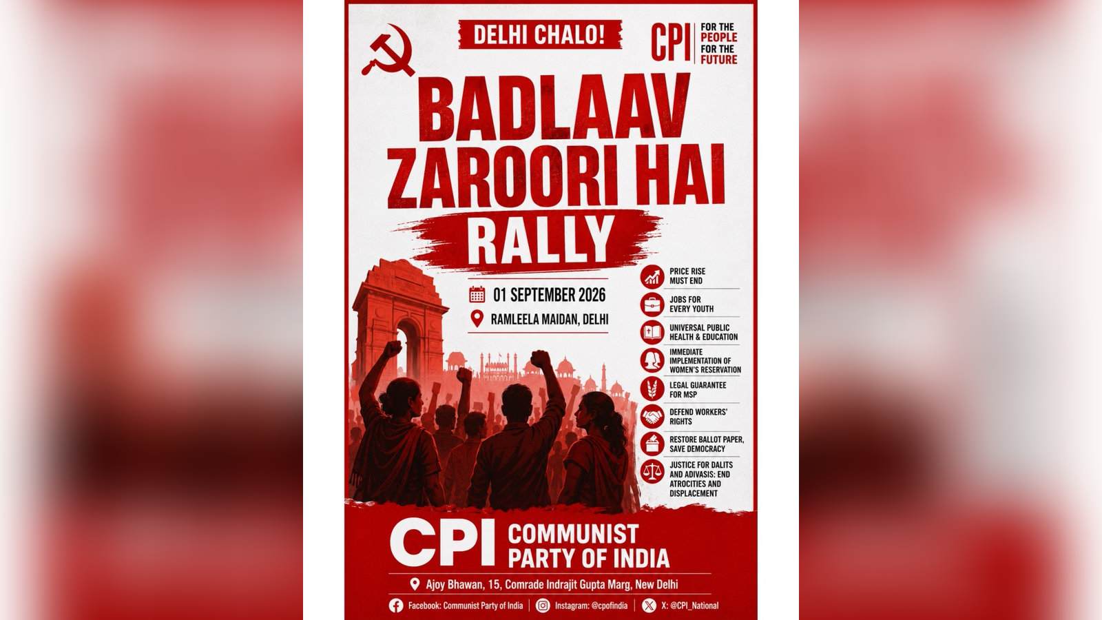 CPI - rally 1 September