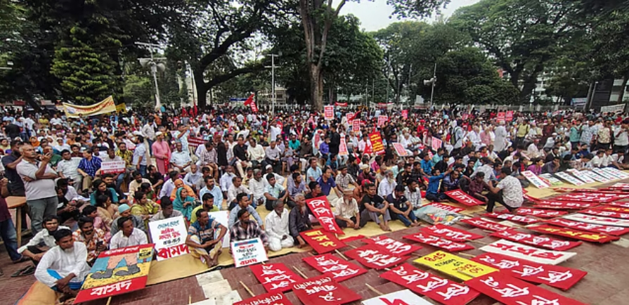 CP Bangladesh - protest US trade agreement