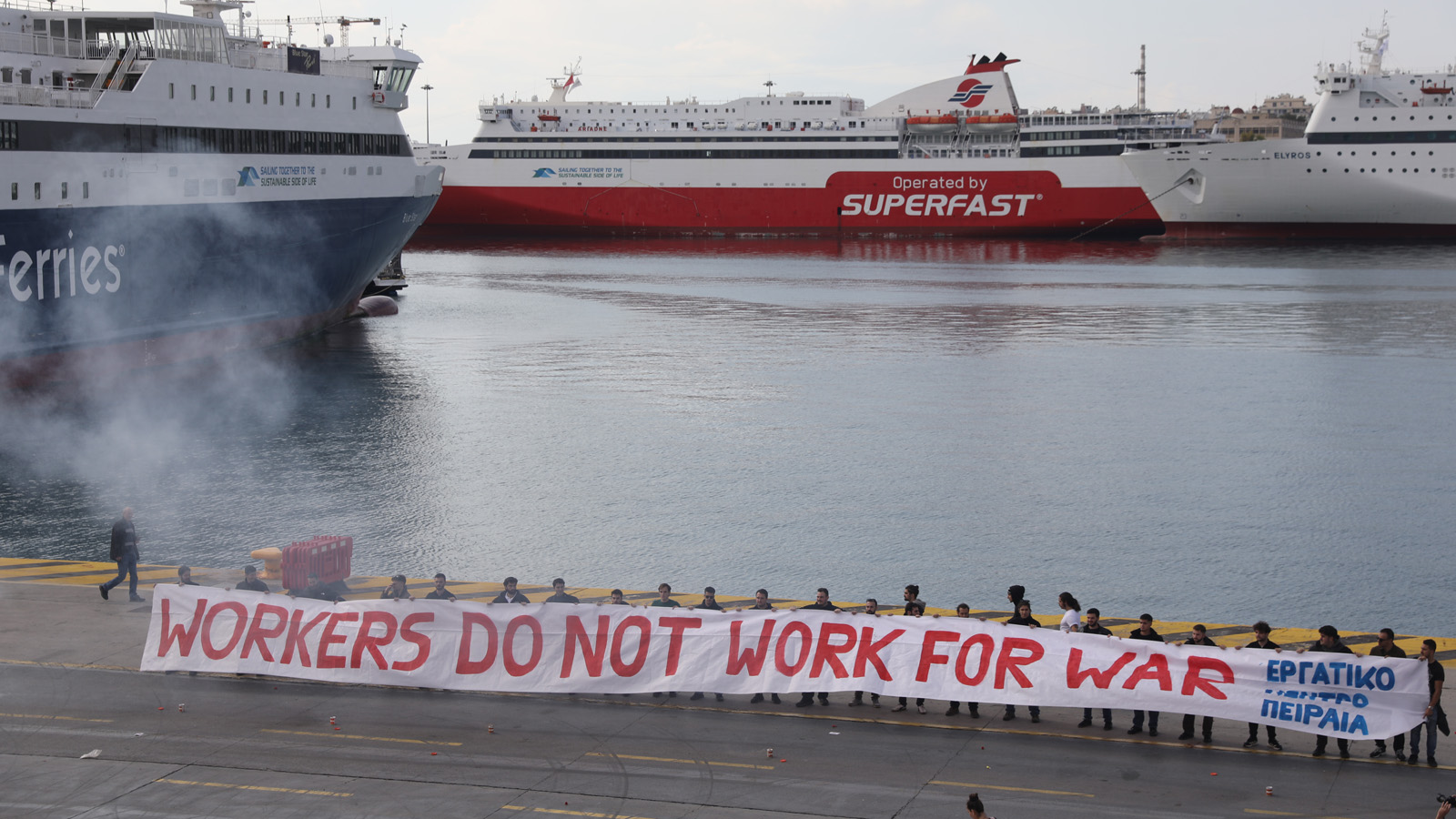 International dockworkers day of action against war - 30 October